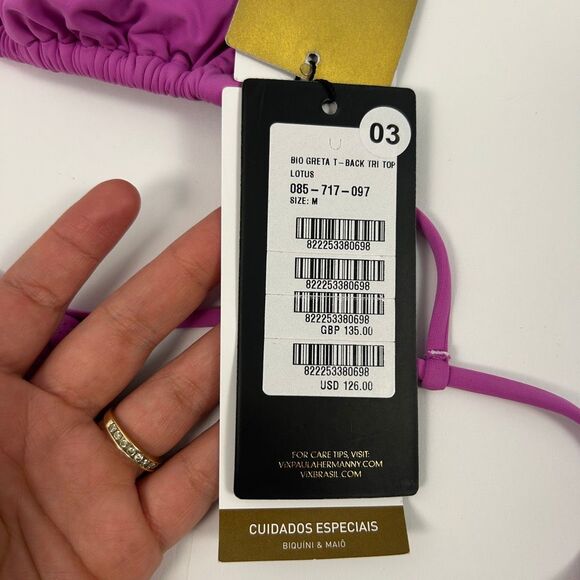 ViX Greta T-Back Triangle Bikini Top & Greta Bikini Bottom - Picture 5 of 9